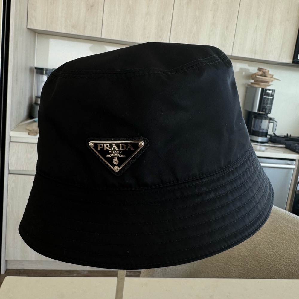 Prada Classic Black Bucket Hat - Picture 2 of 2